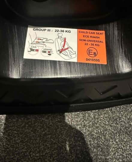 Photo of free Child Booster Seat with Isofix (GU15) #4