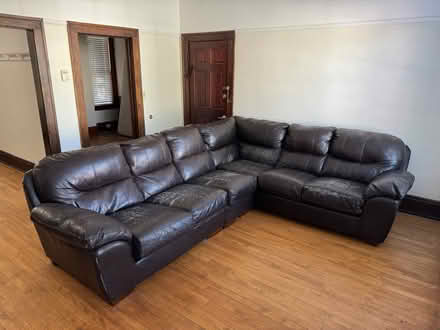 Photo of free Sectional Sofa Faux Leather (Ohio City - Waco Ct Wst of W30) #2