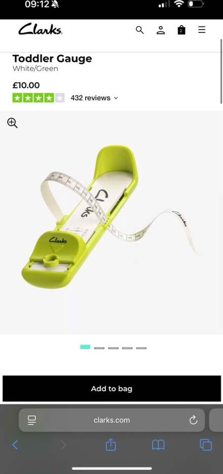 Photo of Clarks infant foot measure (Morden SW20) #1