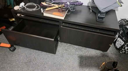 Photo of free Tv unit with 2 drawers (Markfield LE6) #1
