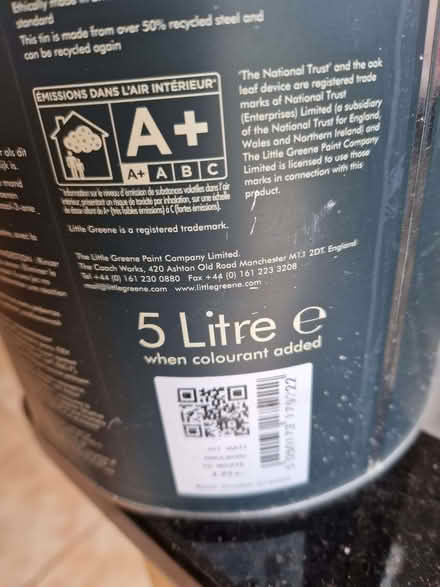 Photo of free 5 l matt emulsion paint - Little Green, light grey (Tewin AL6) #2