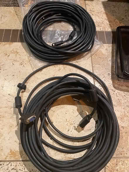 Photo of free Long serial video cables (Cyncoed CF23) #1