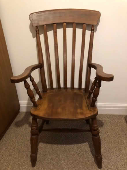 Photo of free Large solid wood chair (Honor Oak/ Forest Hill SE23) #1