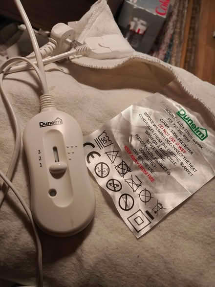Photo of free Dunelm electric blanket (NW2 2AU) #1