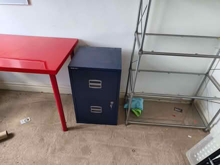Photo of free Blue filing cabinet (Headingley LS6) #1