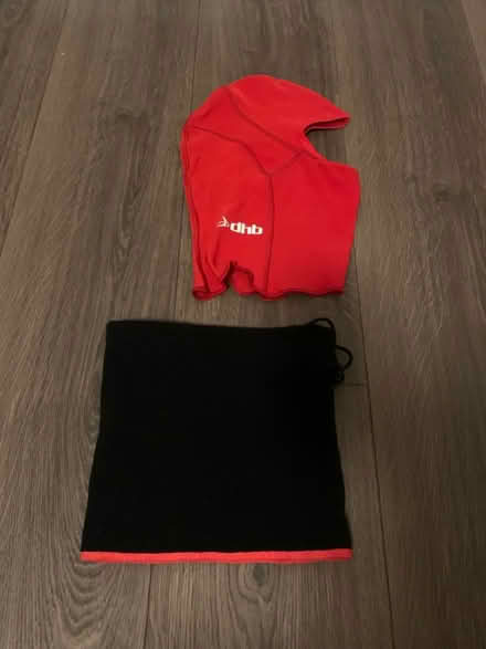 Photo of free Red balaclava & fleece scarf (W3) #1