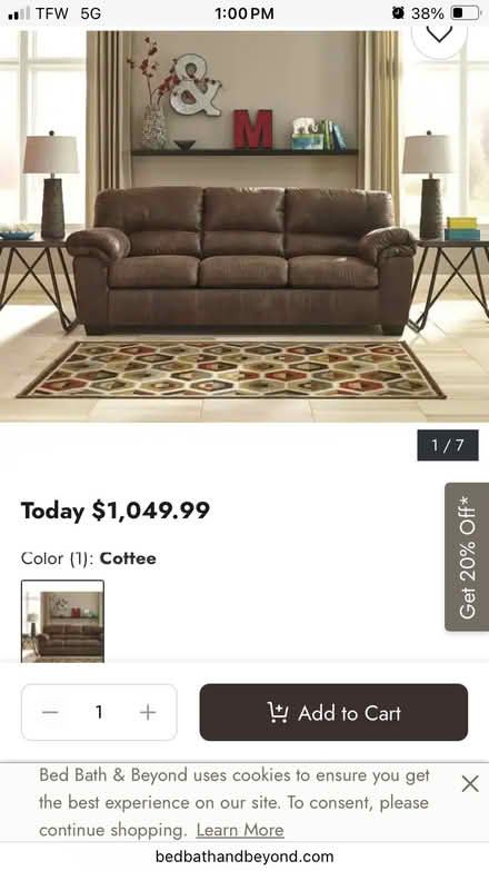 Photo of free Ashley couch (Norwalk ca) #1