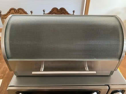 Photo of free Metal and glass bread box (Greenwood) #1