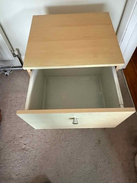 Photo of free 2 drawer filing cabinet (beach finish) (Enfield EN2) #4