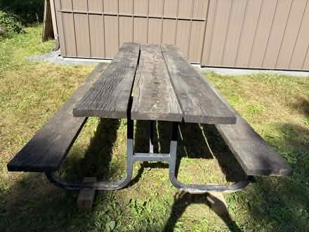 Photo of free Wooden picnic table (75th St NW and 75th Ave NW) #2