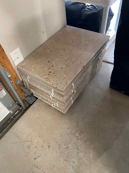 Photo of free Travertine floor tile (Paseo and Tramway) #2