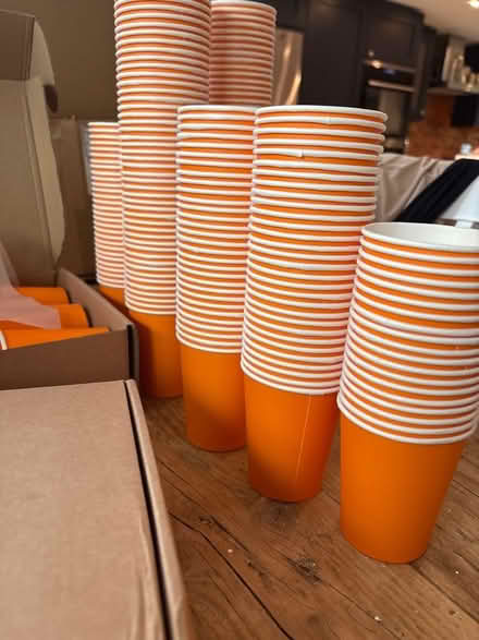 Photo of free Orange Paper Cups (Henley-on-Thames RG9) #1
