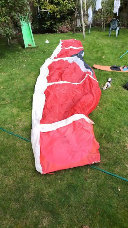 Photo of free Old kite surfing kite 16m2 for upcycling of materials (Allerton L15) #2