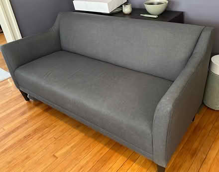 Photo of free Grey sofa (71” x 33”) (Near Union Square) #1