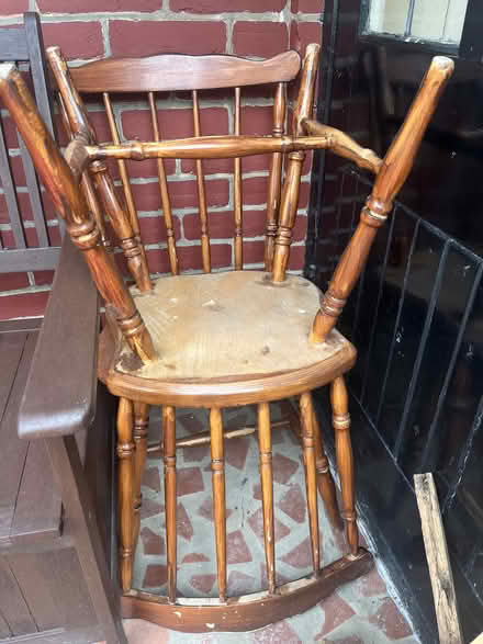 Photo of free Hi have 2 very good Wooden Chairs (Broomgrove TN34) #1