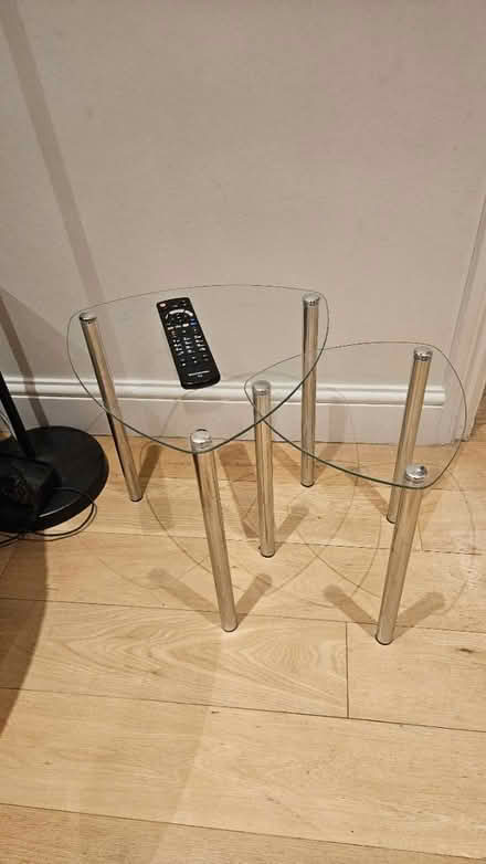 Photo of free 2 glass side tables (W9 Maida Vale) #1
