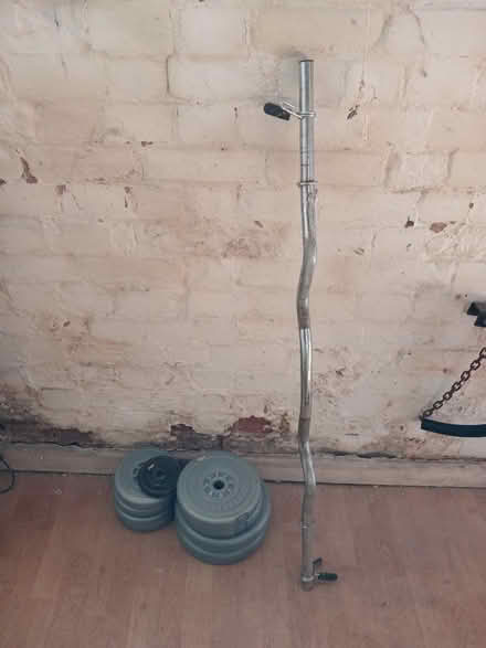 Photo of free Weights with bar (Exmouth The Colony) #1