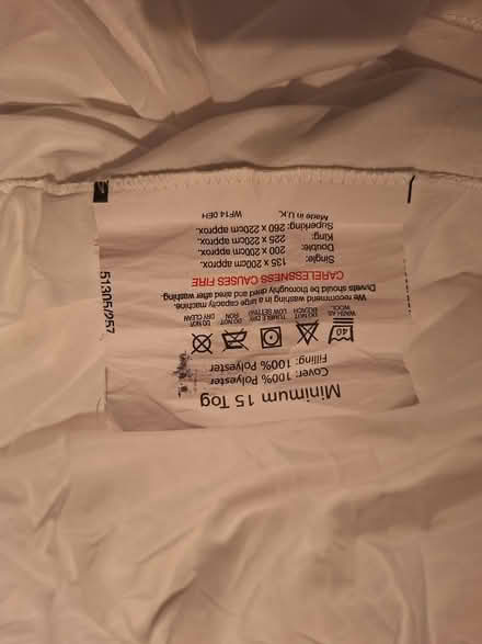Photo of free King Size Duvet (Walderslade ME5) #1