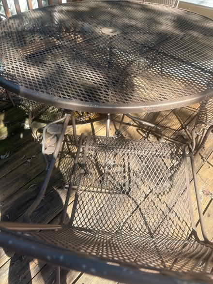 Photo of free Metal Patio Table &Chairs Set for 4 (Gaithersburg) #1