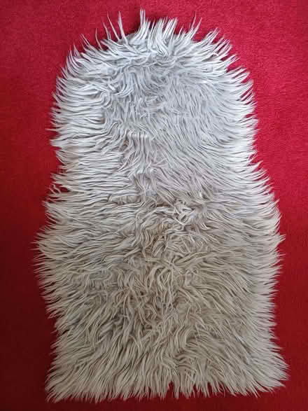 Photo of free Grey Faux Sheepskin Area Rug (Orgreave S13) #3