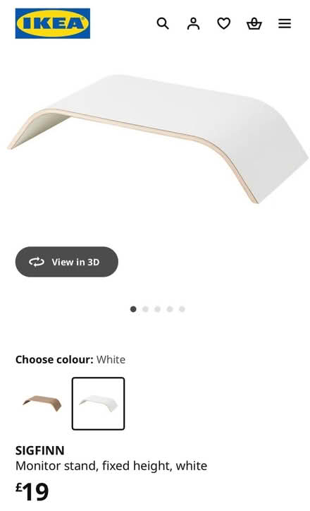 Photo of free Ikea monitor stand (E8 Hackney Central) #1