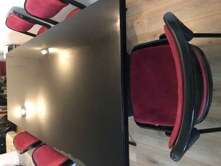 Photo of free Black lacquered wood dining table (New Barnet N20) #1