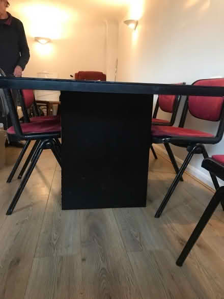 Photo of free Black lacquered wood dining table (New Barnet N20) #2
