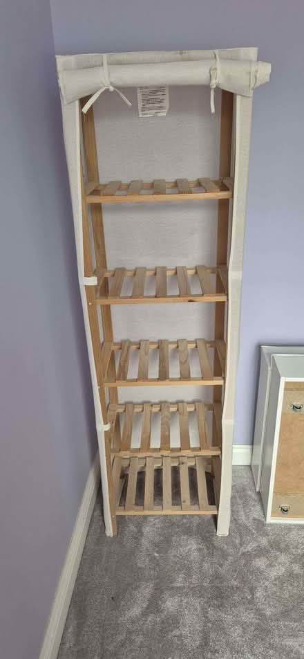 Photo of free Free-standing shelf with material cover (Harold Wood RM3) #1