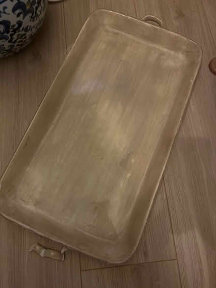 Photo of free Large beige ceramic tray (CR7) #1