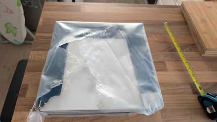 Photo of free 8 matt white floor tiles (Hednesford WS12) #2