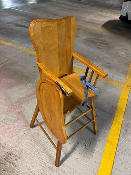 Photo of free Antique high chair (Elmhurst) #1