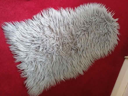 Photo of free Grey Faux Sheepskin Area Rug (Orgreave S13) #1