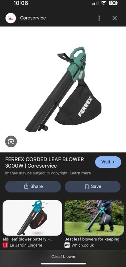 Photo of Leaf blower/ sucker (Oldbury b68 9) #1