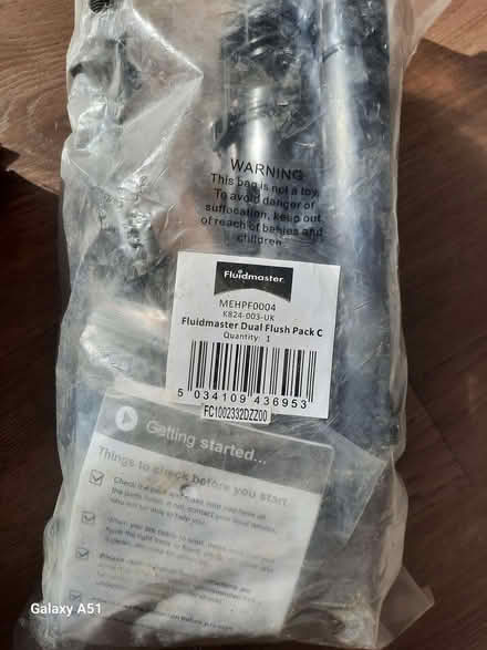 Photo of free Fluidmaster dual flush ultra syphon, dual flush pack c (Cronkinson Farm CW5) #1
