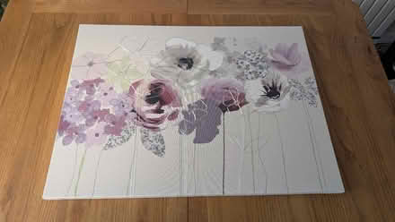 Photo of free Purple Flowers embroidered wall art (Hednesford WS12) #1