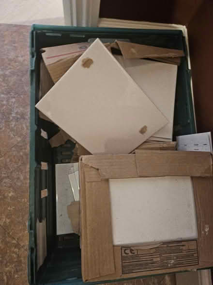 Photo of free Approx 50 white tiles (UB2) #1