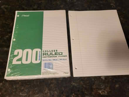 Photo of free Notebook paper (Hill East) #1