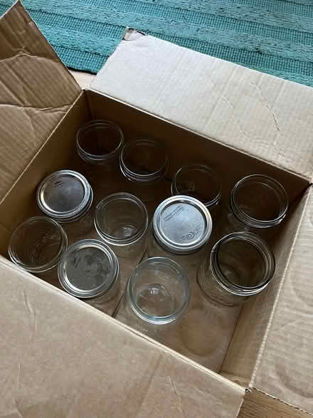 Photo of free Canning Jars - pint and 1/2 pint (Midtown Palo Alto) #1