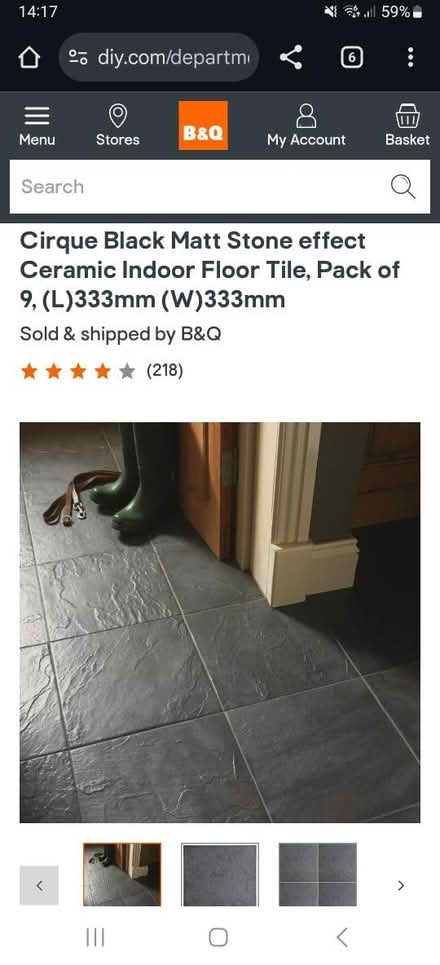 Photo of free Black tiles and tile cutter (Aylestone LE2) #2