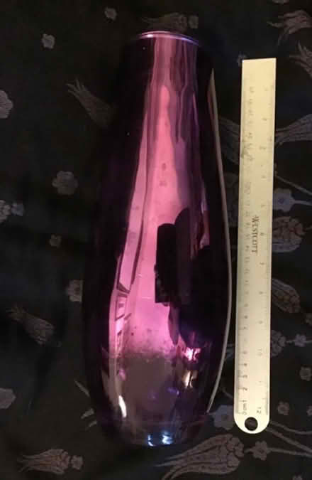 Photo of free X2 tall purple vases by TU (langdon hills) #2
