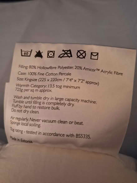 Photo of free King size duvet (Caversham RG4) #2