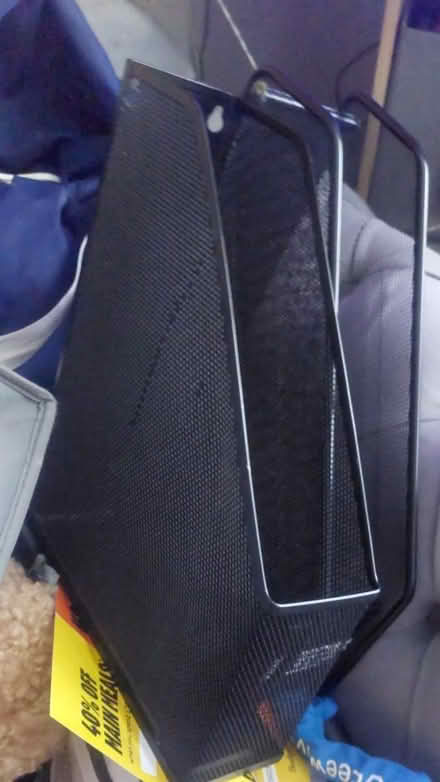 Photo of free 2 x black mesh metal file holders (Duston) #1