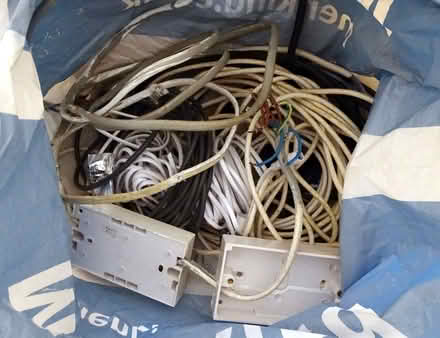 Photo of free carrier bag of old wires and cables (Kingswood BS15) #1
