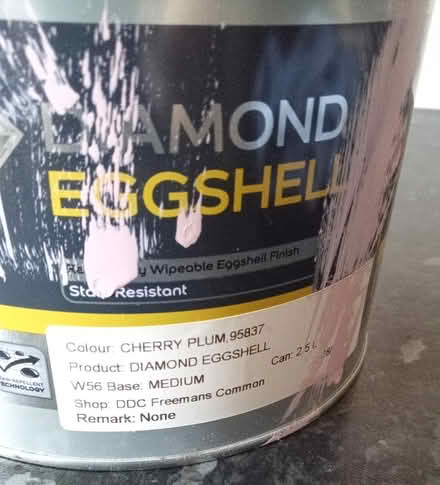 Photo of free Eggshell Paint 'Cherry Plum' (LE8 5AH) #3