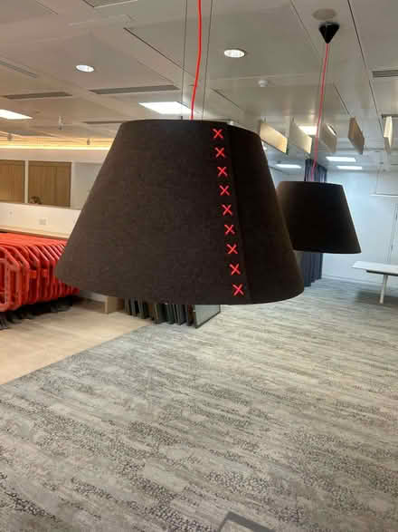Photo of free Large Fabric Lamp shade and Lights (Shoreditch EC2A) #1
