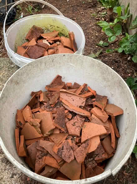 Photo of free Two tubs of hardcore from broken pots. (Pannal HG2) #1