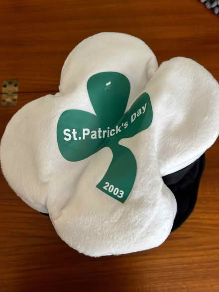 Photo of free Guinness Fun Hat St Patrick’s Day Black/White plush fabric (Chesham HP5) #1