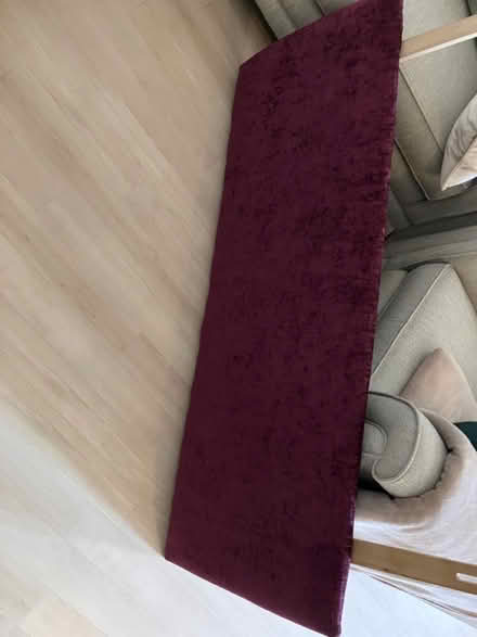 Photo of free Kingsize purple fabric headboard (swindon, SN1) #1