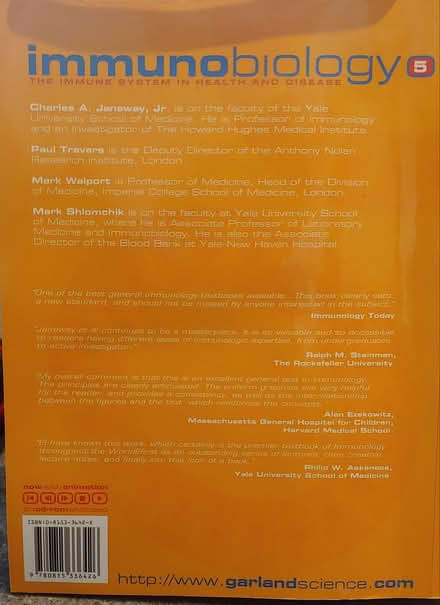 Photo of free Immunology textbook (Sunnyvale 94087) #2