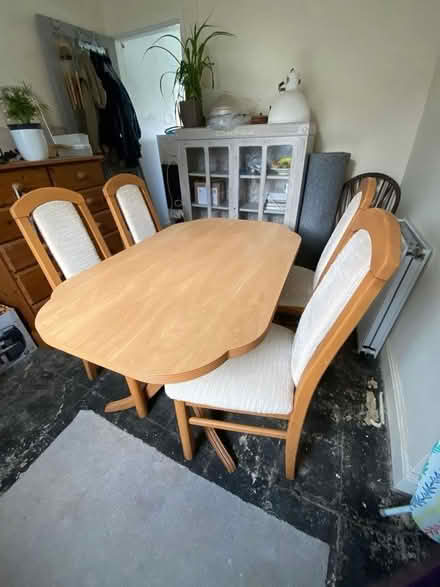 Photo of free Dining table and 4 chairs (Tredegar NP22) #1